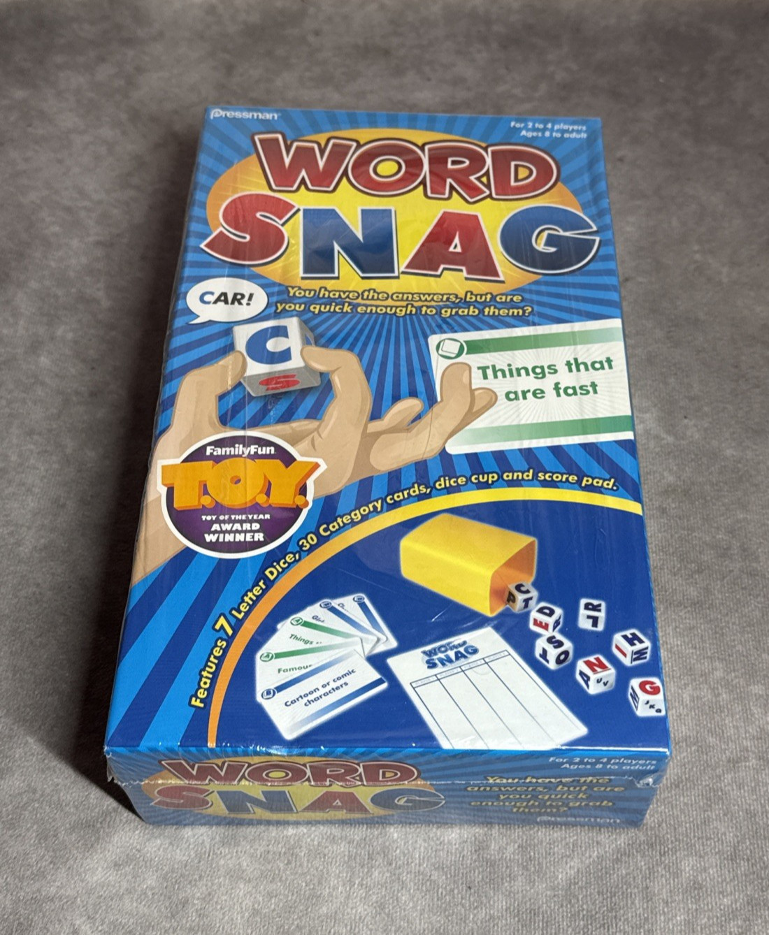 Pressman Word Snag Game 2012 Toy of the Year Award Winner Word Dice Game