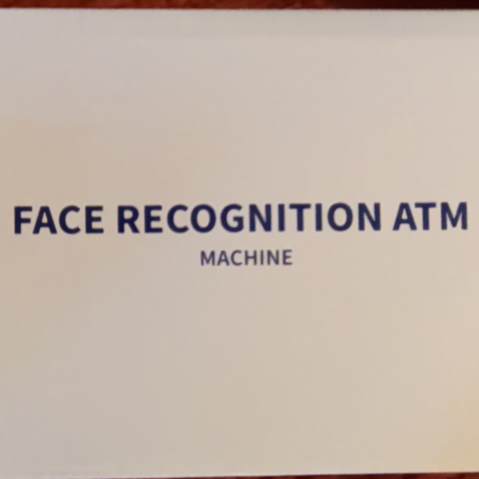 Face Recognition ATM Machine Toy Model 7030 for Kids Ages 3+ White Blue Yellow