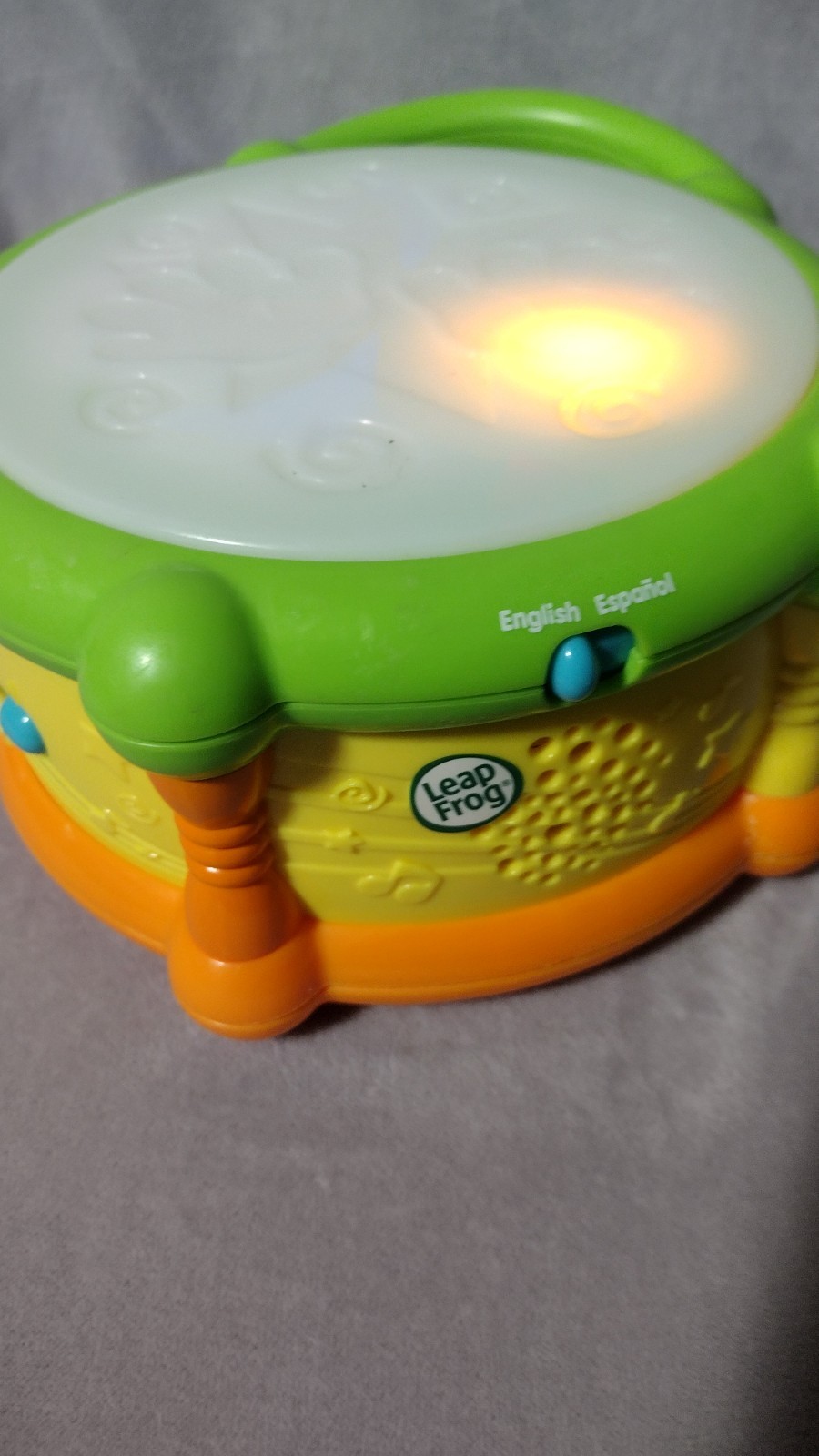 Leap Frog Drum Instrument Learning Path Light Up Sounds Bilingual Educational