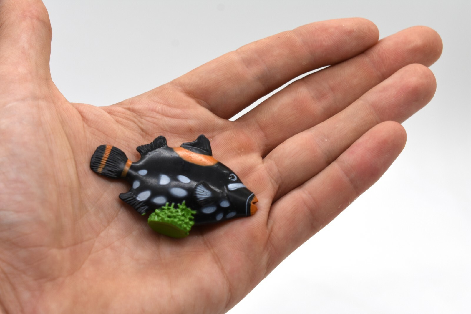 Toy Clown Triggerfish, Tropical, Rubber Fish Design, Realistic Model F1789B145