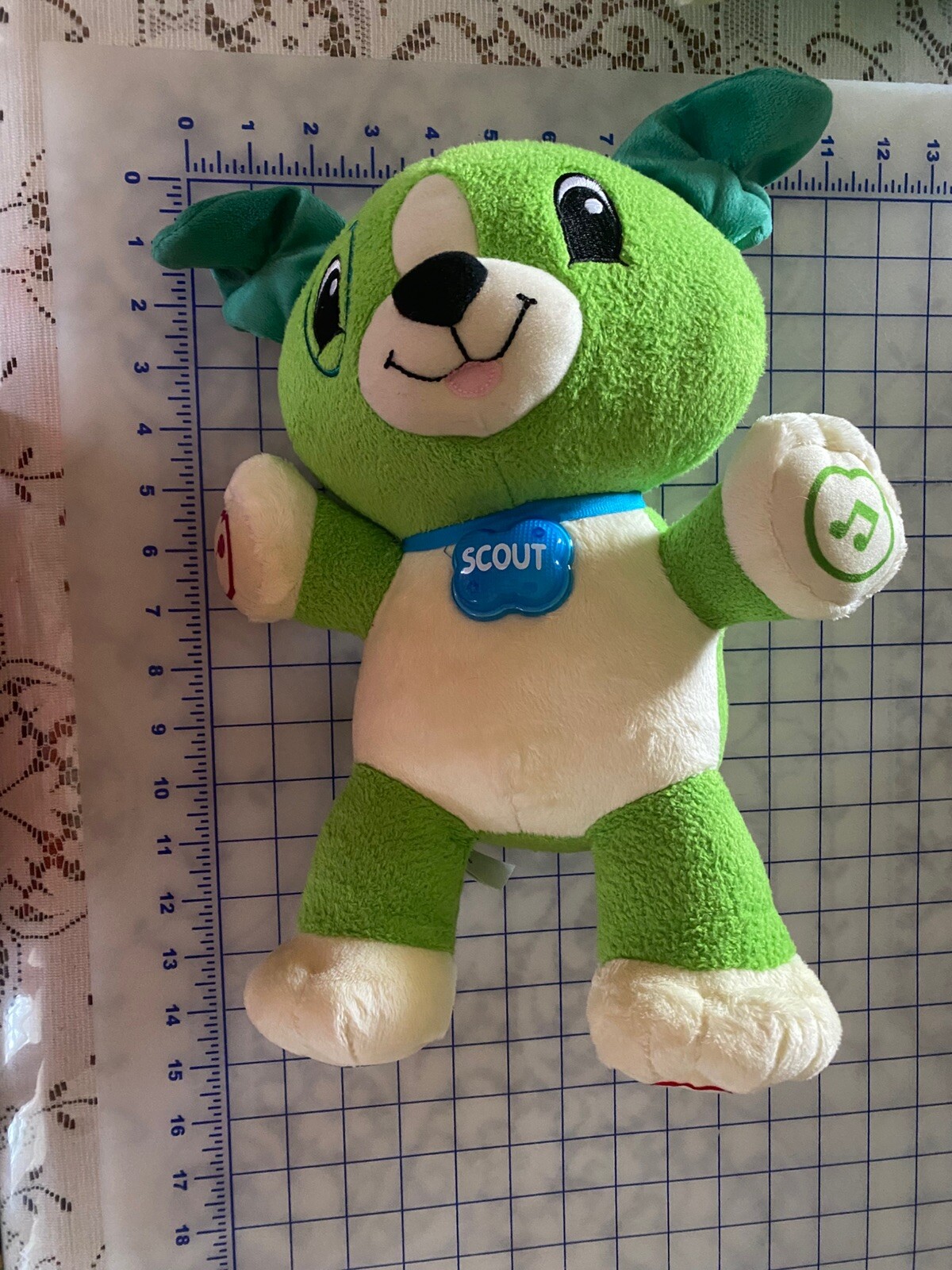 Leap Frog My Pal Scout Interactive Talk Sing Light Dog Plush Education Abraham”