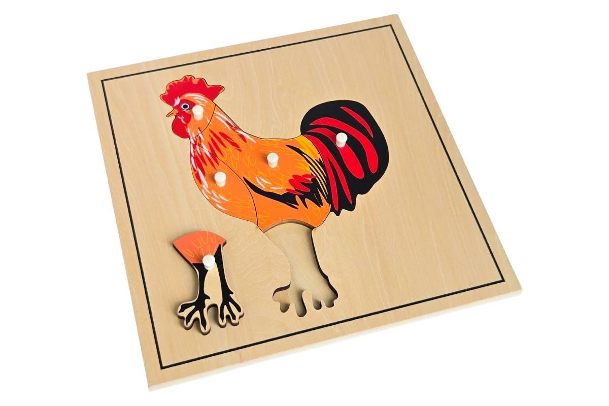 Rooster Puzzle – MONTESSORI BIOLOGY / ZOOLOGY MATERIALS