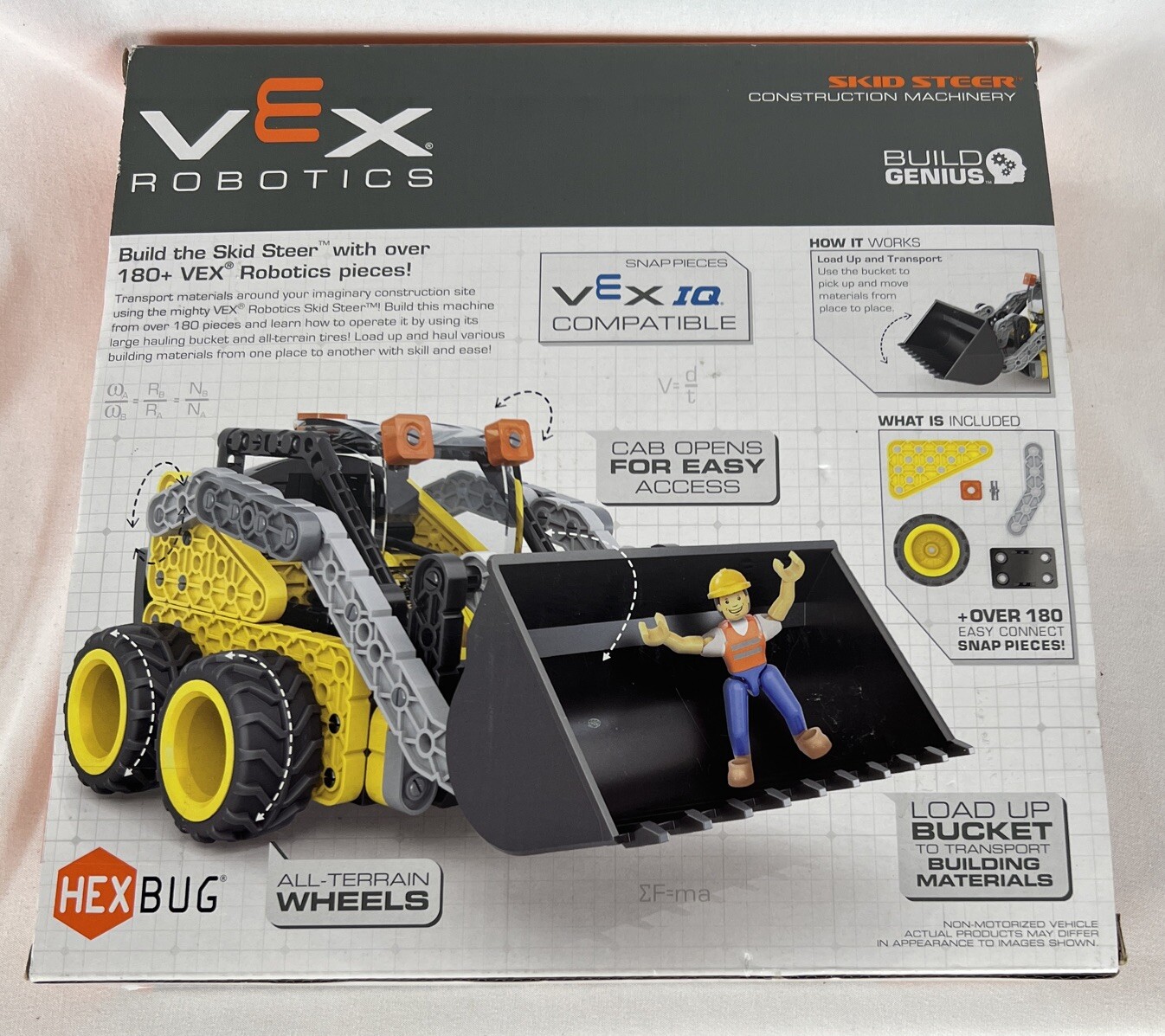 Hexbug Vex Robotics Skid Steer Buildable Construction Toy Mover Ages 8+ Project