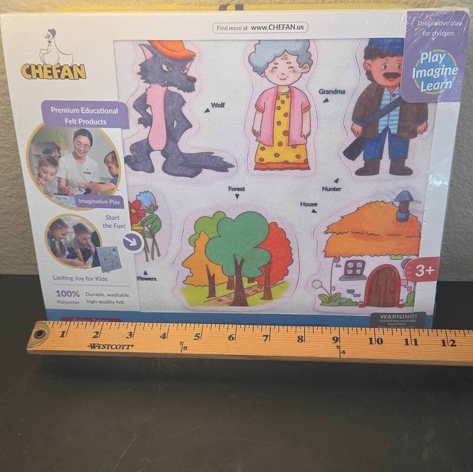 CHEFAN Felt Board Set The Little Red Riding Hood Fairy Tales Multicolor Age 3+