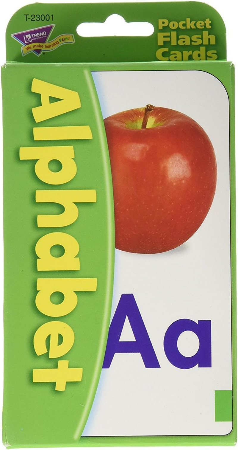 Trend Enterprises: Alphabet Pocket Flash Cards, Great for Skill Building and Hom