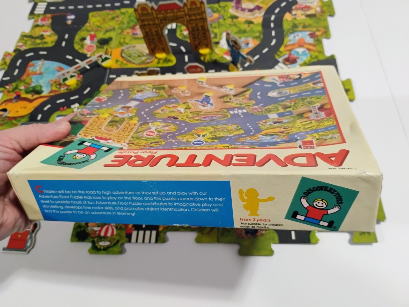 Vintage 1986 Discovery Toys Adventure Floor Puzzle Playset