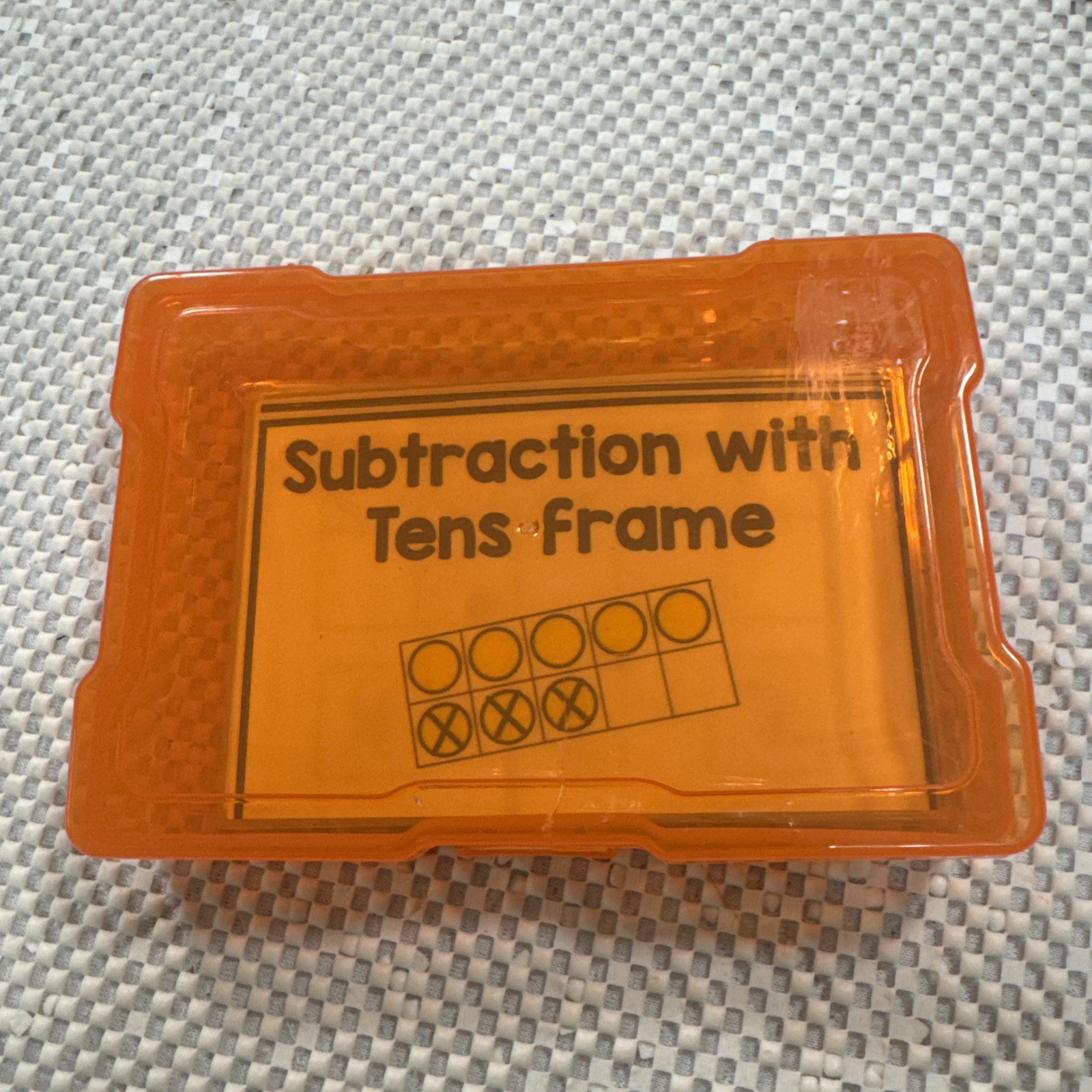 Subtraction Facts Ten Frame Cards – 13 Dry Erase Laminated Card