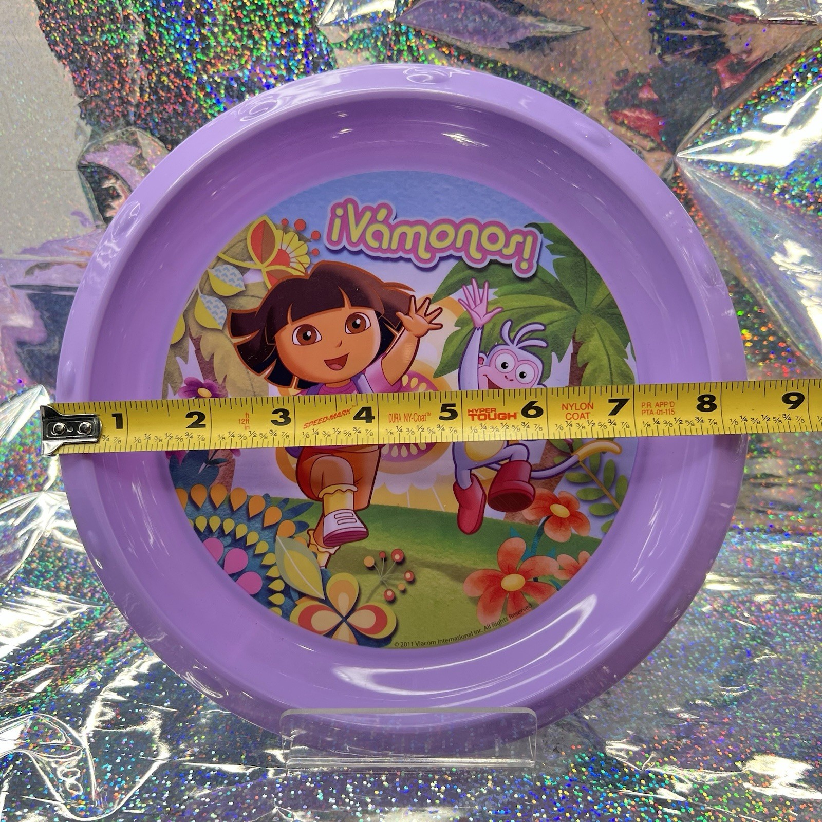 Dora The Explorer Children’s Plastic Plate 8in ZAK Designs Brand New 2011