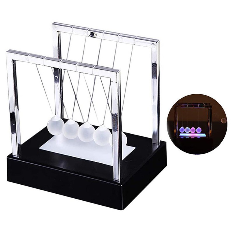 Newtons Swing Ball LED Light Up Science Toys Balance Balls Home & Office Decor