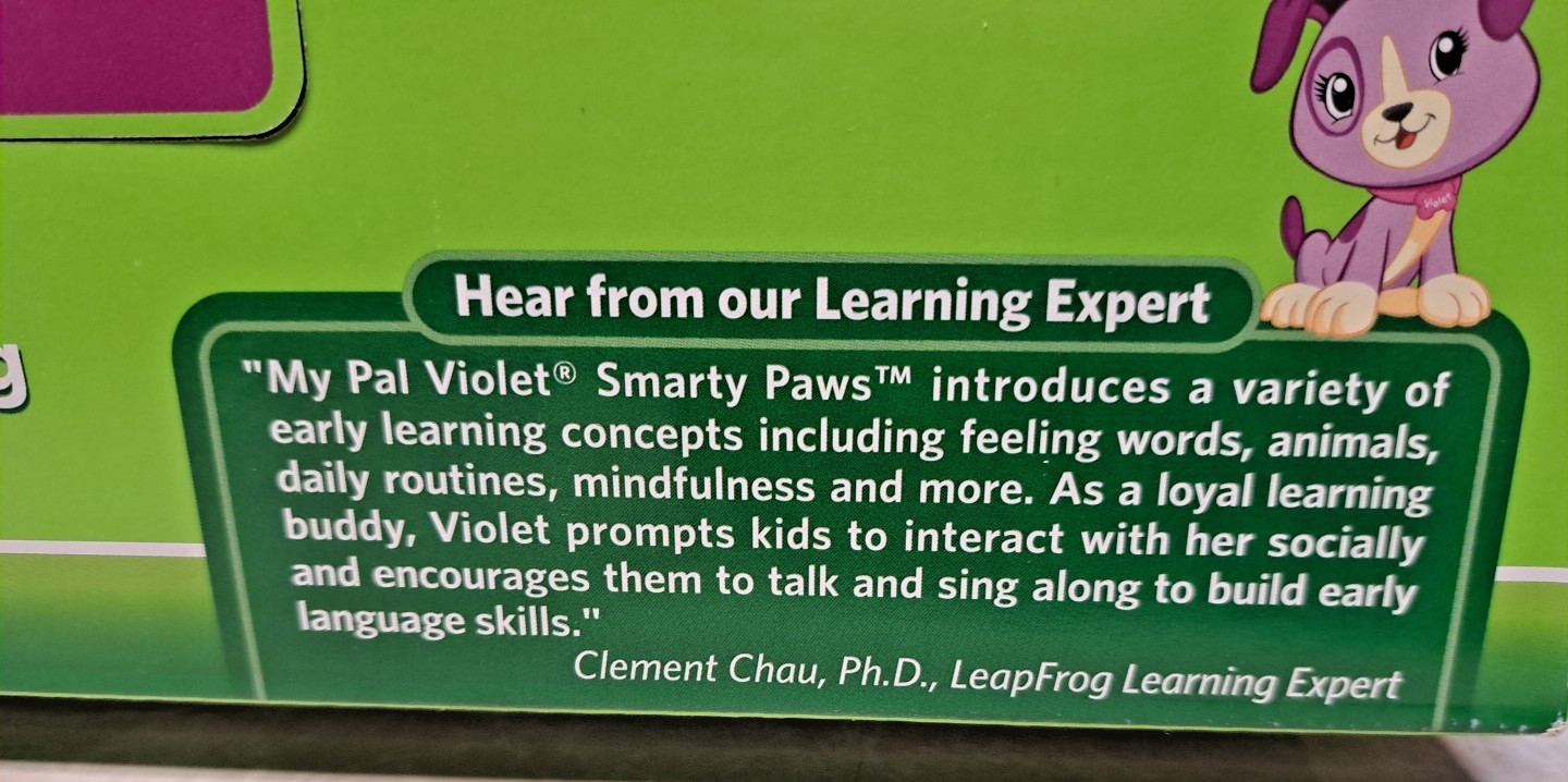 New LeapFrog My Pal Violet Smarty Paws – 40+ Songs & Phrases – Interactive Plush