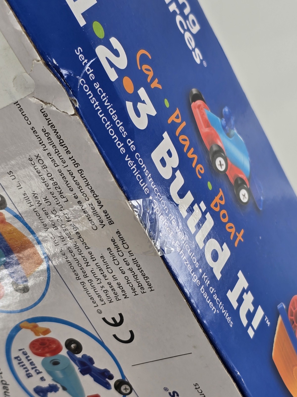 NEW SEALED Learning Resources STEM 1,2,3, Build It Car, Plane, Boat Kit Ages 2+