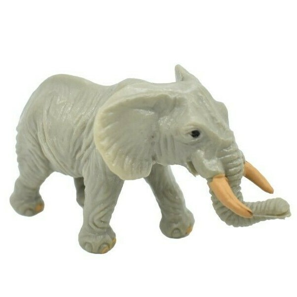 Elephant, African, Plastic Toy Animal, Kids Gift, Realistic Figure 2.5″ F3542