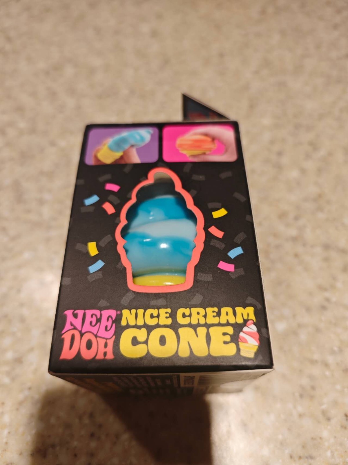 Schylling Needoh Nice Cream Cone – Sensory Squeeze Toy – Blue