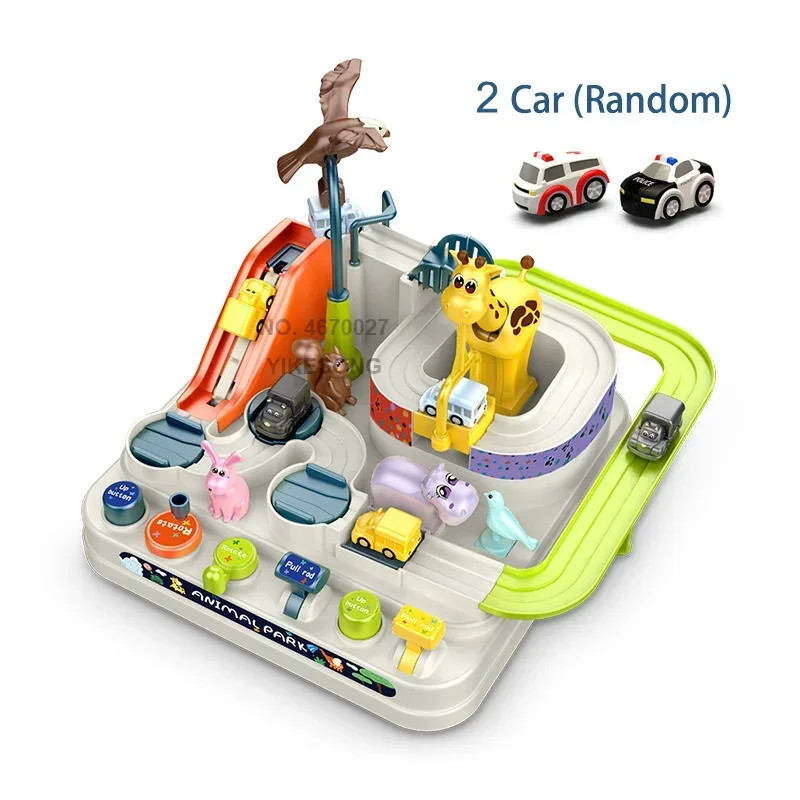 Racing Rail Car Model Educational Toys Children Track Adventure Game Brain Mecha