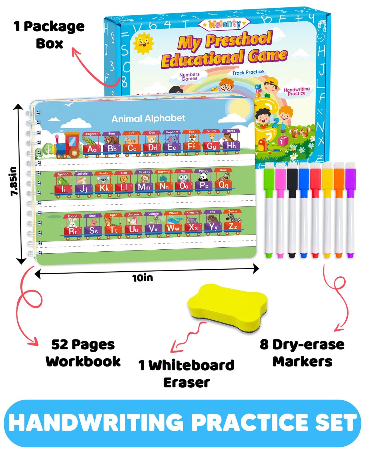 Engaging Preschool Learning Activities for Kids 3-5: Workbooks & Tracing Fun