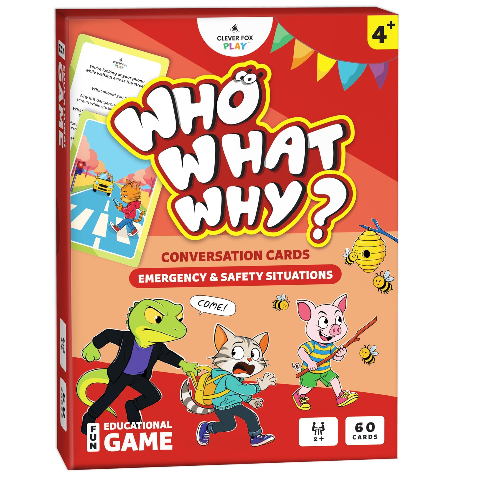 Clever Fox Play Who What Why Conversation Cards For Thinking Awareness Cards
