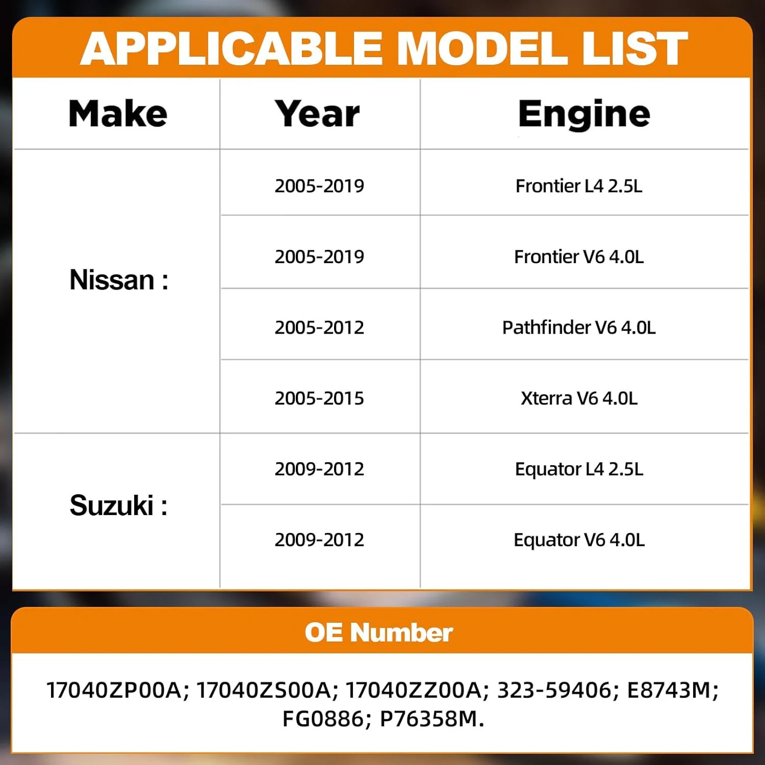 Electric Fuel Pump Module Assembly with Sending Unit Compatible For Nissan Front