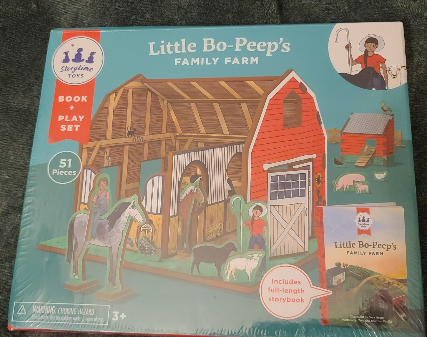NEW Storytime Toys – LITTLE BO-PEEP’S FAMILY FARM – Book & Playset – 51 Pieces