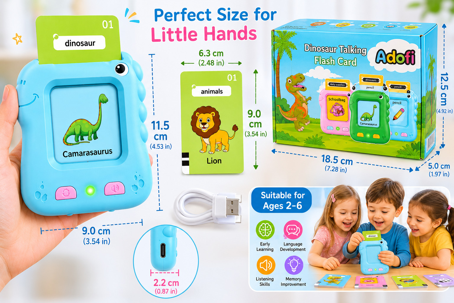 Talking Flash Cards for Toddlers 224 Sight Words Montessori Learning Toys Ages 2