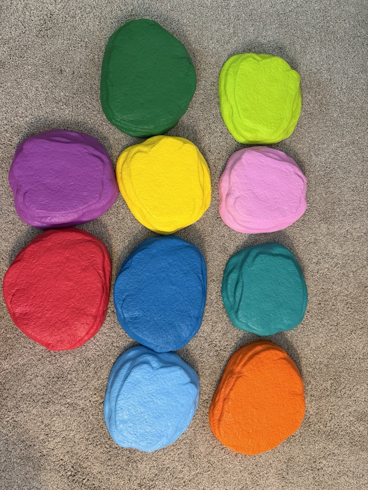 National Geographic Foam Stepping Stones Kids Lot Of 10 Durable Sensory Balance