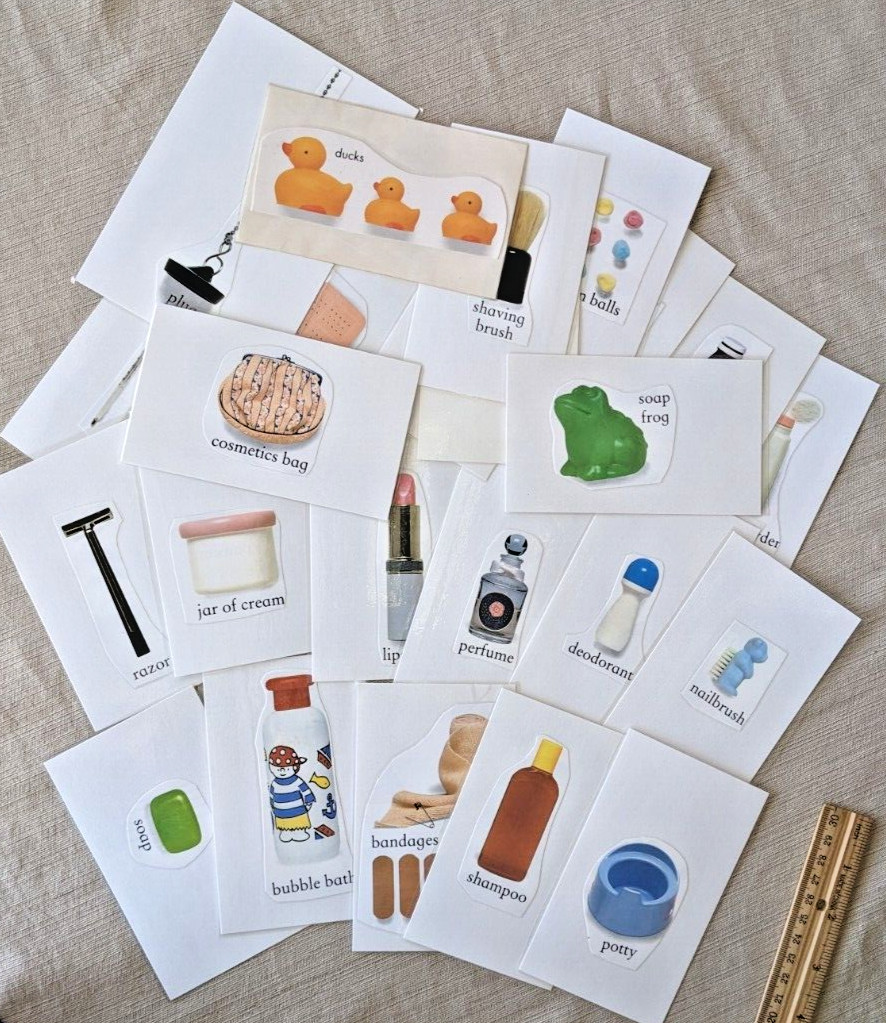 PECS – Early Intervention Speech ABA Therapy 24 Cards (Bath)