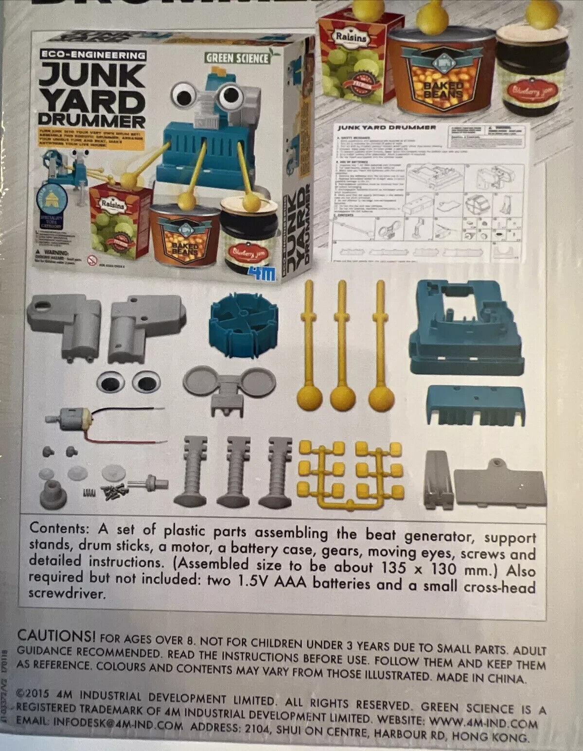 NEW Junk Yard Drummer Eco-Engineering Educational Toy Green Science Best New Toy