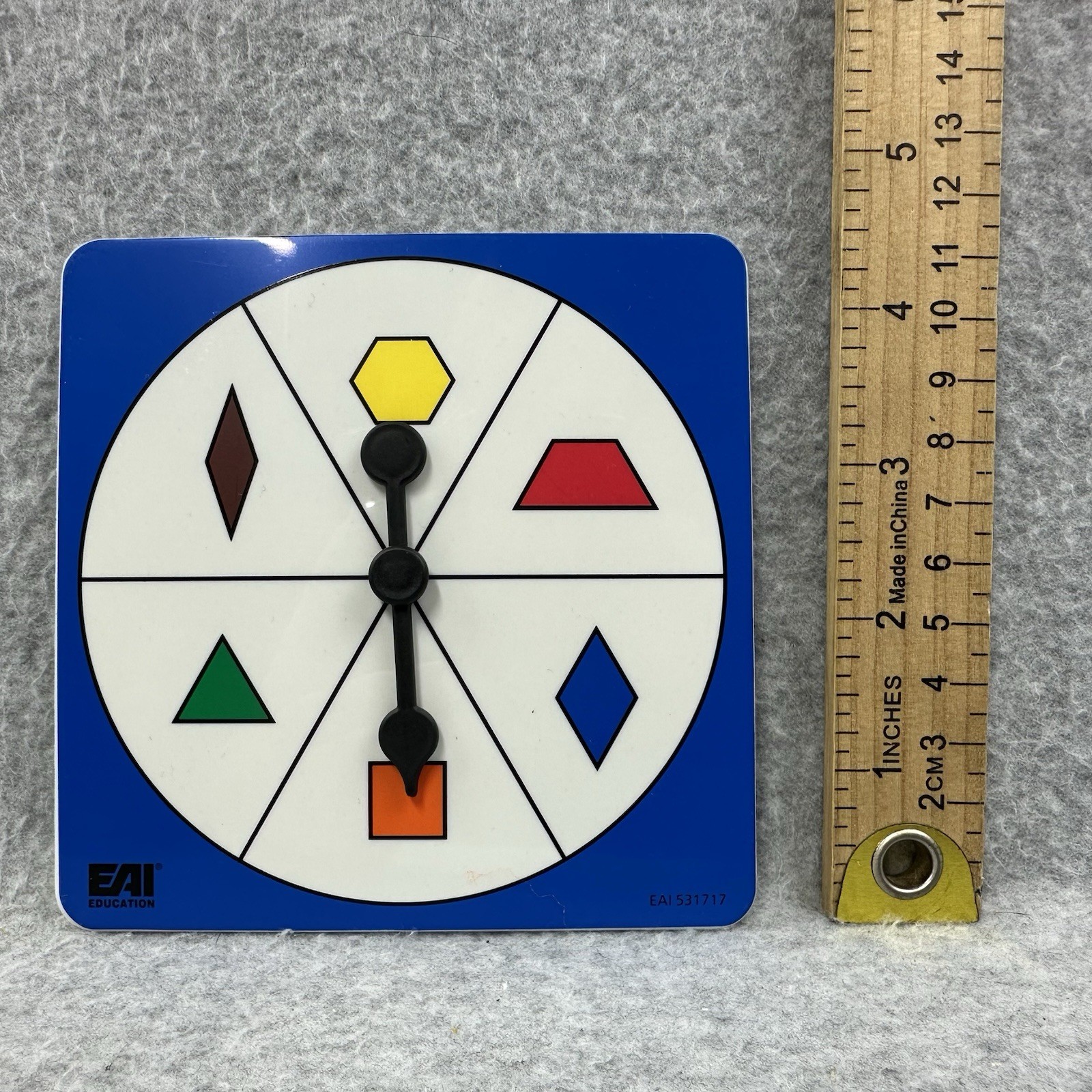 Lot of 5 EAI Education Pattern Block Spinners #531717 Math Manipulative NOS