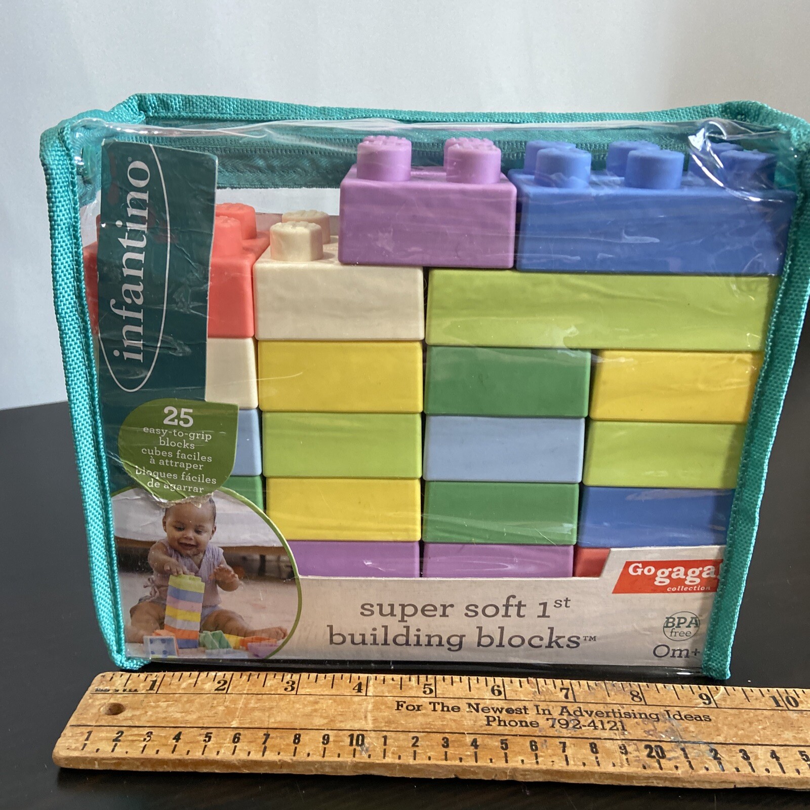 Infantino Super Soft Baby 1st Building Blocks Unisex Multicolor 25 Blocks