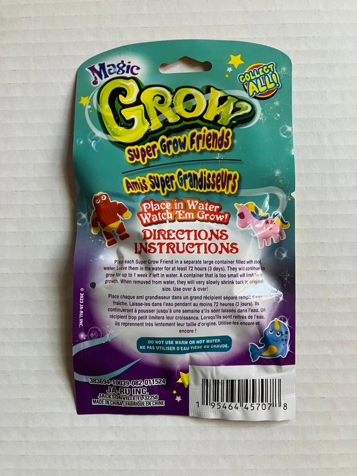 new Magic Grow Mega Creature Toys Grow in water NARWALL collectible