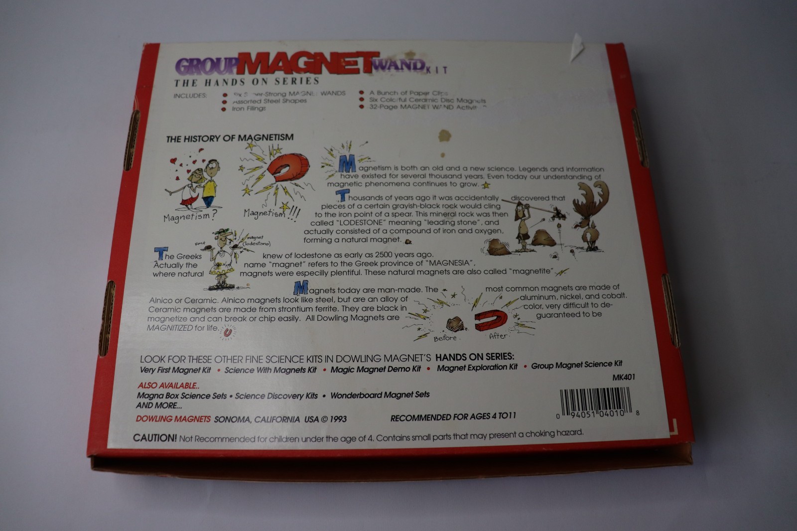 1993 SCIENCE WITH MAGNETS KIT THE HANDS ON SERIES