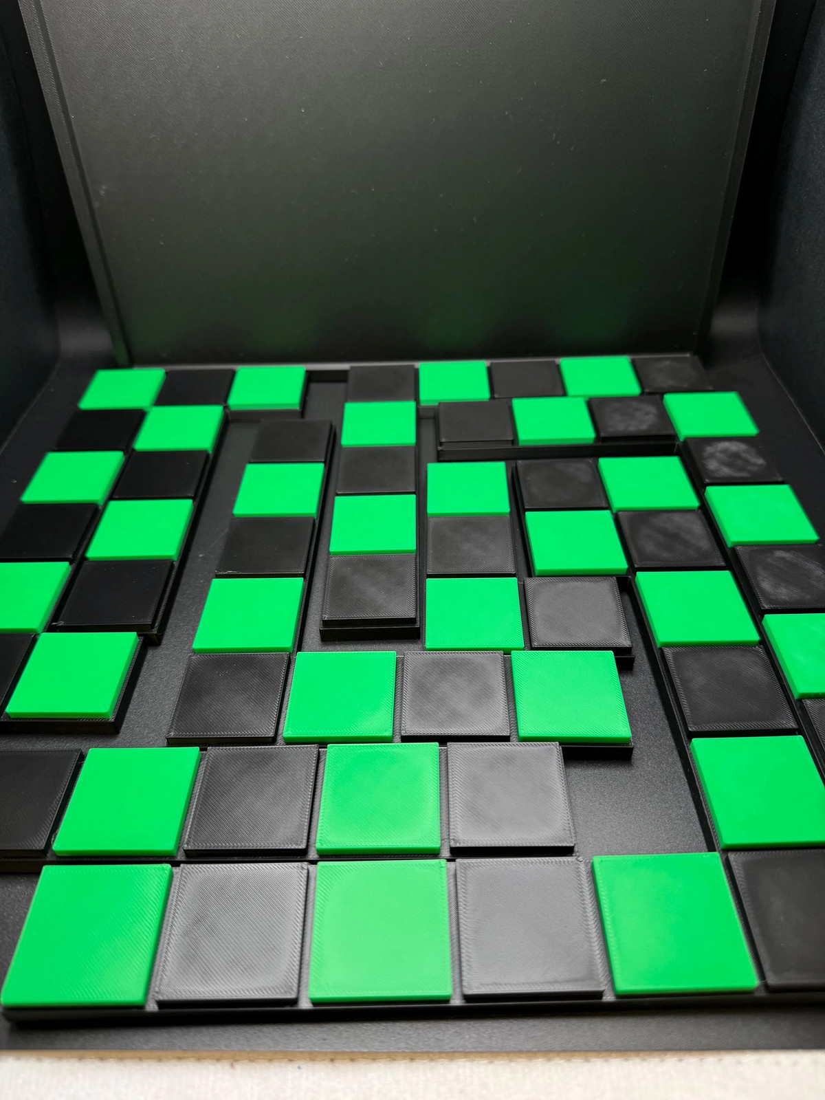 Checkerboard Dissection Puzzle by Sam Loyd