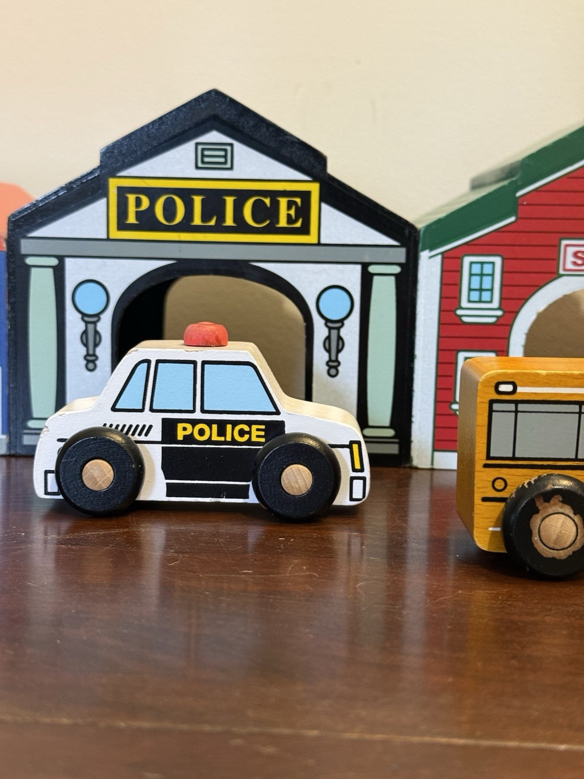 Lakeshore Learning Community Garage – Set of 6- school, police, post office, gas