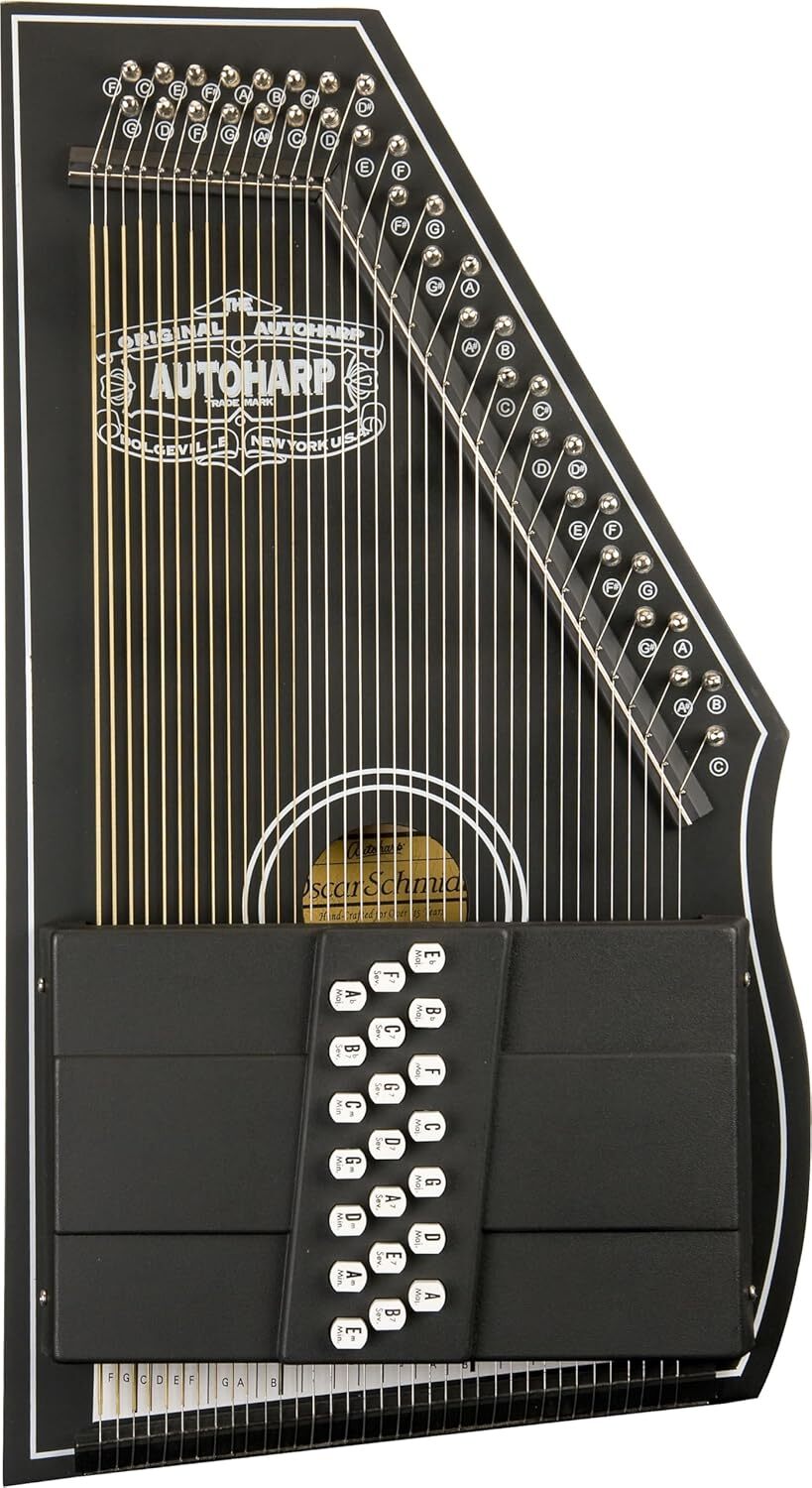 Oscar Schmidt OS73C 1930’s Reissue 21 Chord Autoharp Gig Bag Bundle – Satin