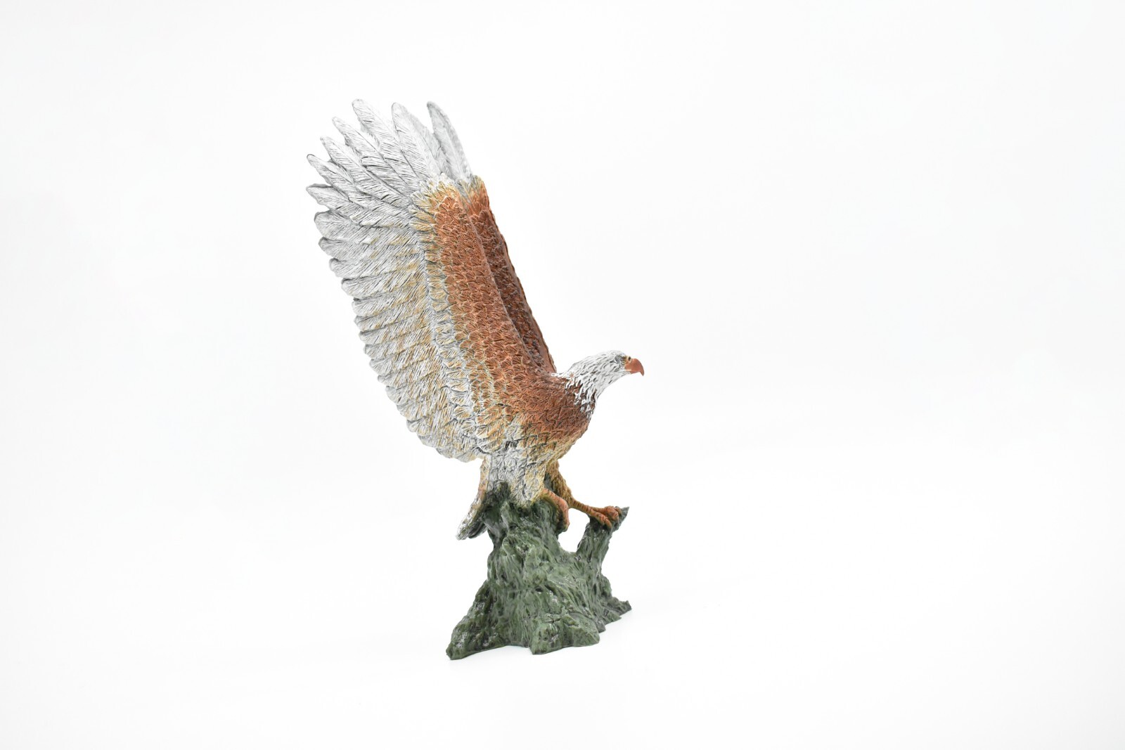 Bald Eagle, High Quality Realistic Toy Plastic Statue Hand Painted 7 1/2″