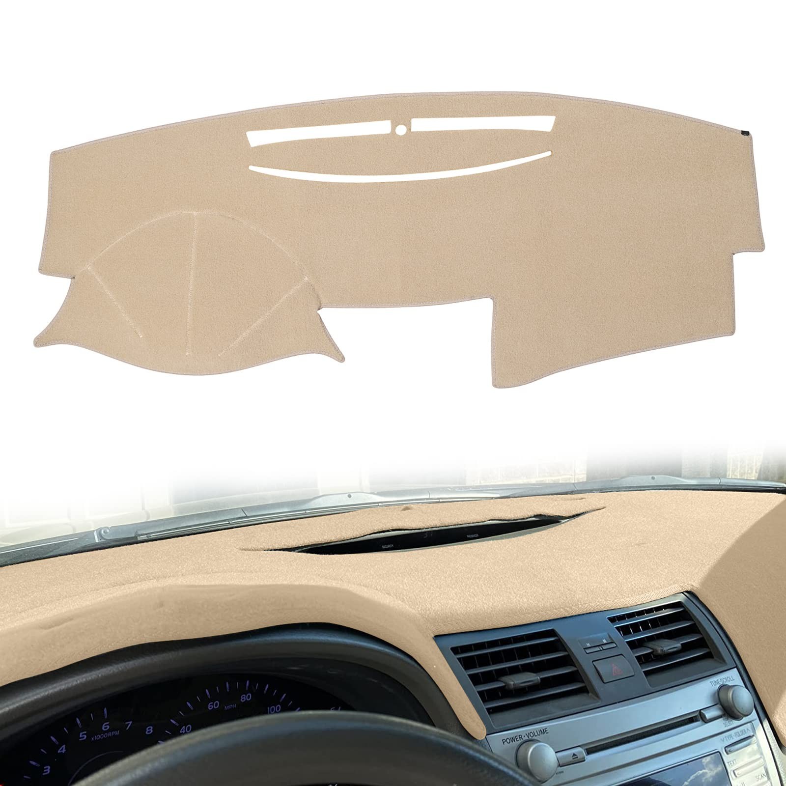 Car Carpet Dashboard Cover,Dash Cover Mat Fit for Toyota Camry 2007 2008 2009…