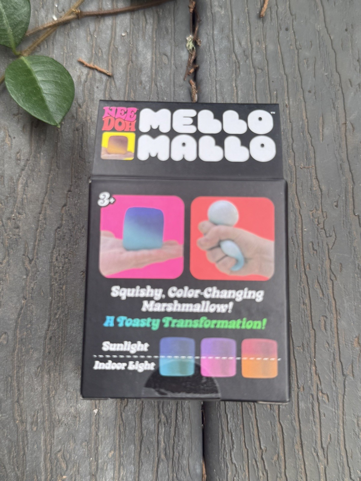 NEW Nee Doh Mello Mallo Color-Changing Marshmallow Squishy Squeeze Ball Pink