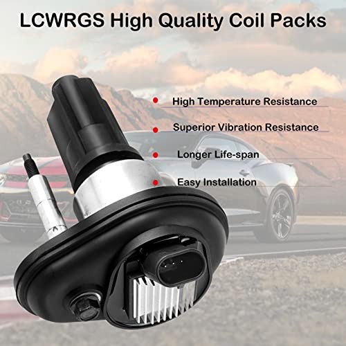 Set of 5 Ignition Coil Packs and Spark Plugs Fits for Chevy Colorado GMC Canyon