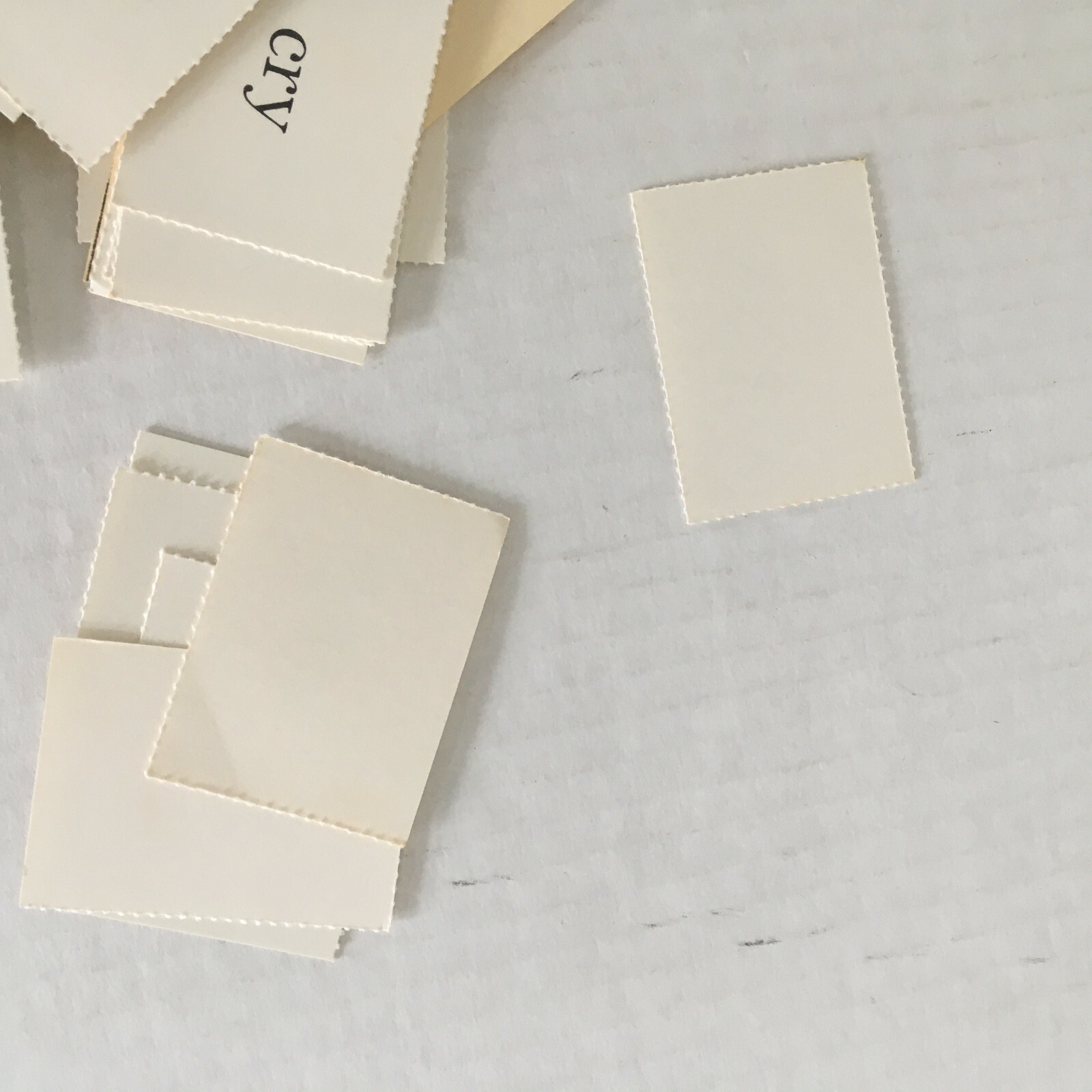 Vintage my word box learning toy paper craft art paper collage supplies