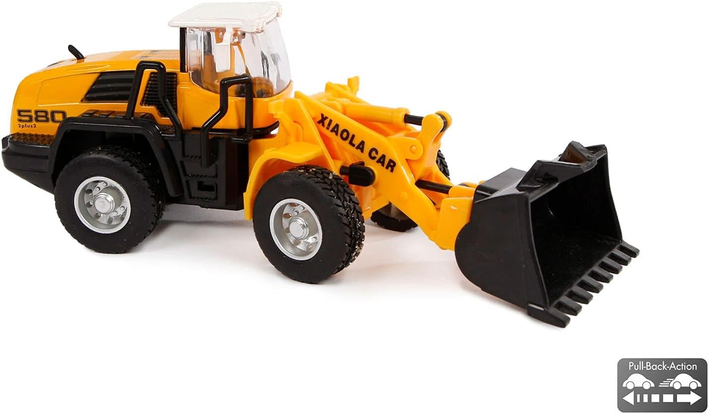 Basic 2-Play Traffic Pull-Back Loader 16 cm