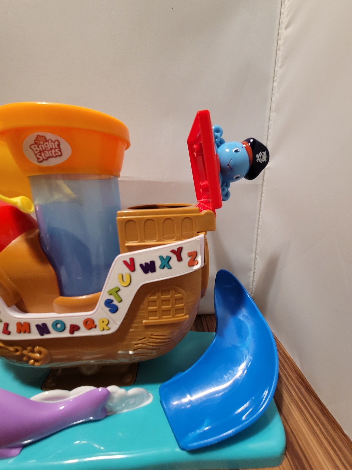 Bright Starts Ball Pop and Rock Pirate Ship With Sound Balls Not Included