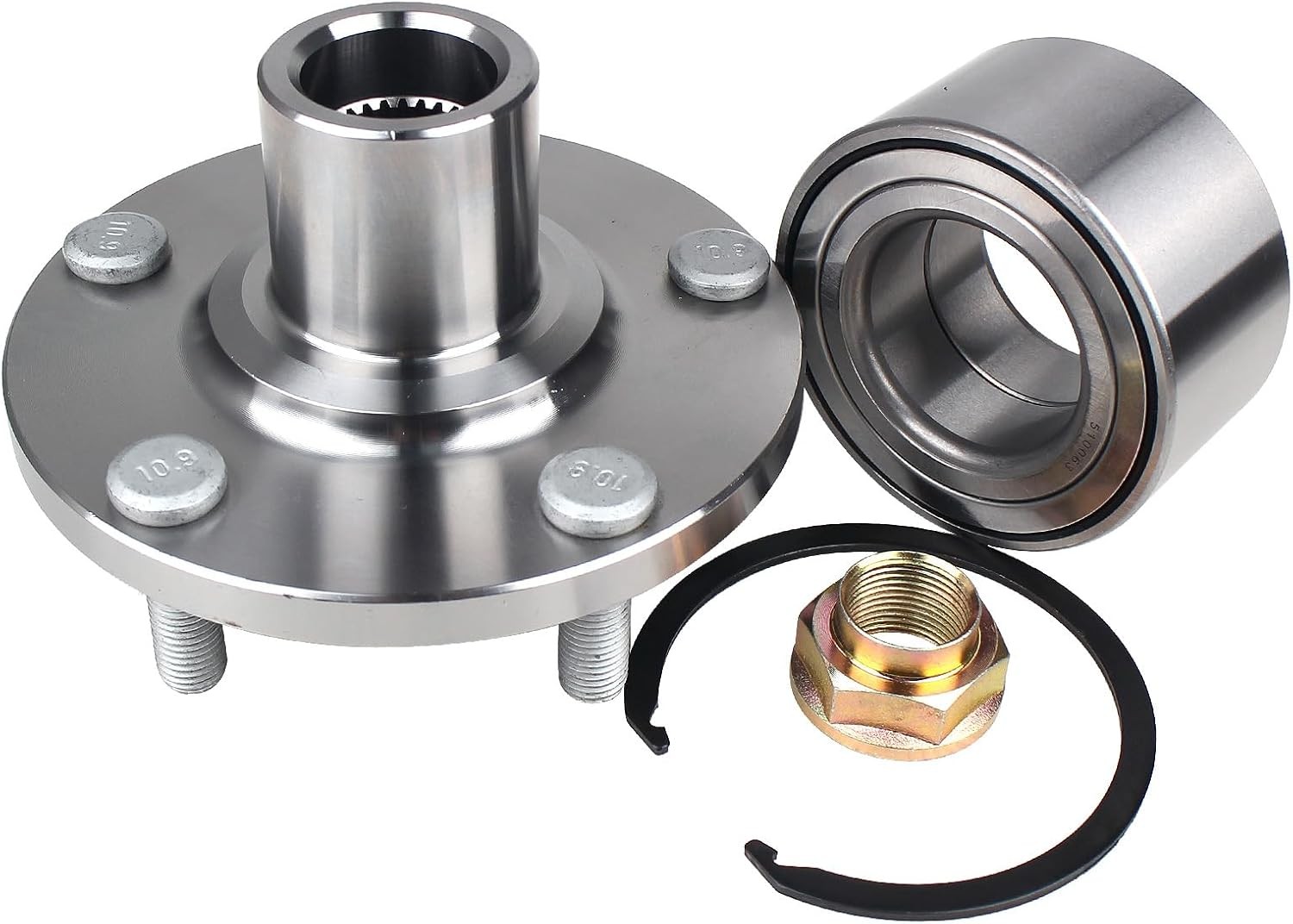 KUSATEC BR930568K Front Wheel Bearing and Hub Assembly Compatible with 2004-2017