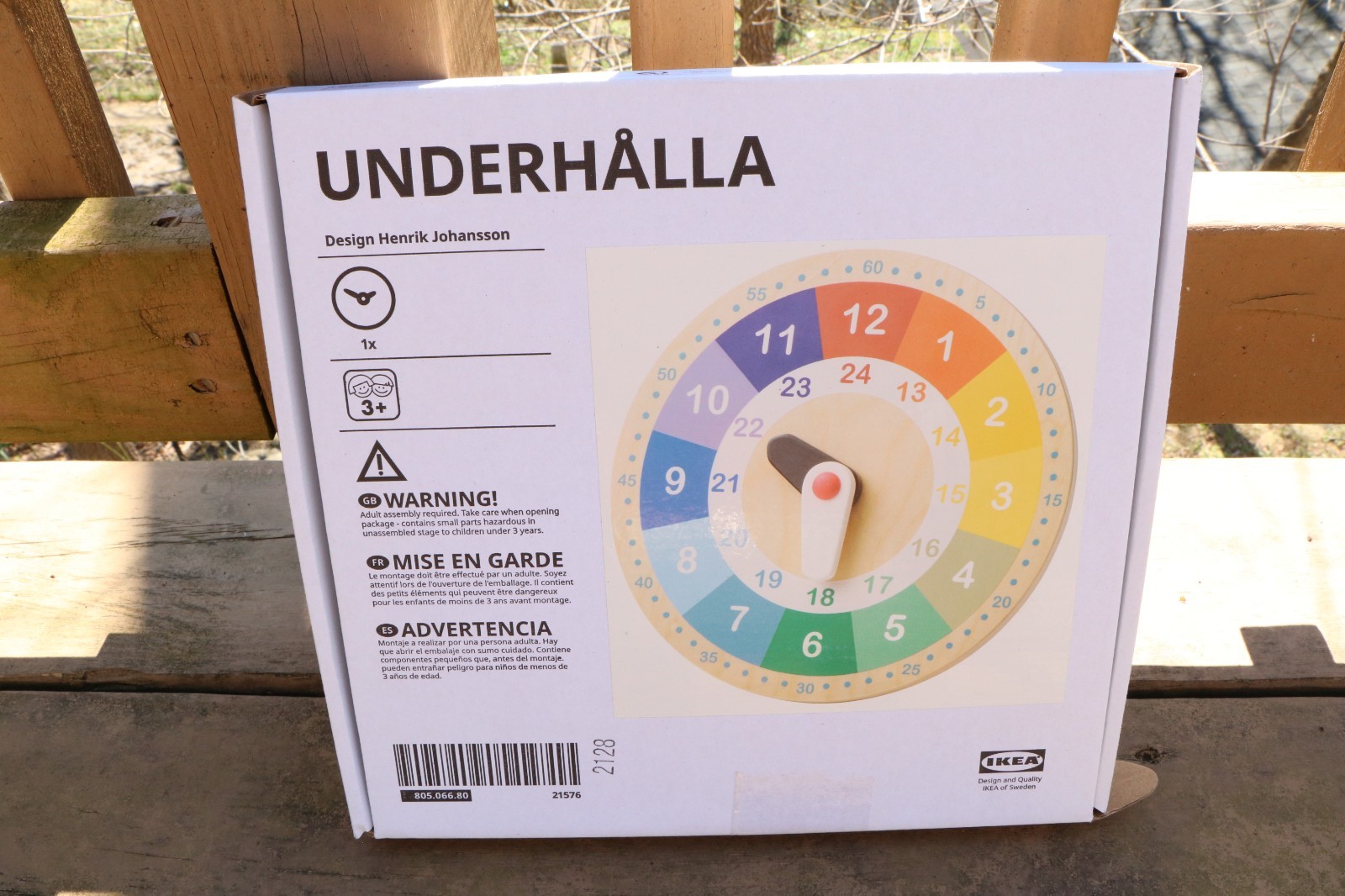 Underhalla IKEA Wooden Clock Educational Toy
