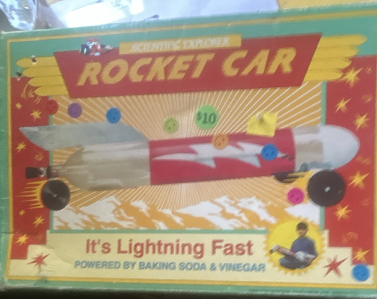 Scientific Explorer Rocket Car Kit Baking Soda & Vinegar Powered 2000 MPN 203