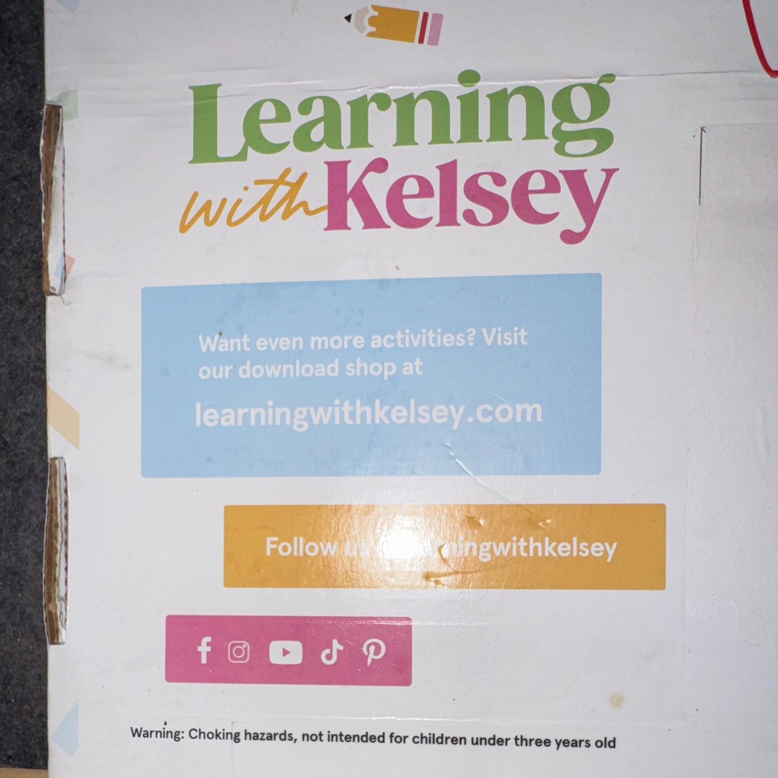 Learning with Kelsey Educational Arts & Crafts Activity Kit, Toddler/Preschool
