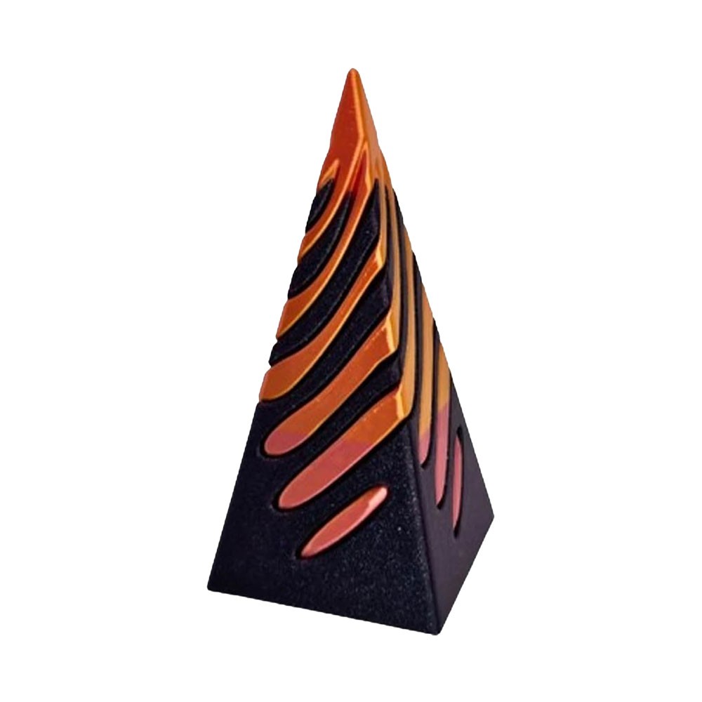 3D Impossible Pyramid Passthrough Sculpture Ancient Art Building Model OY