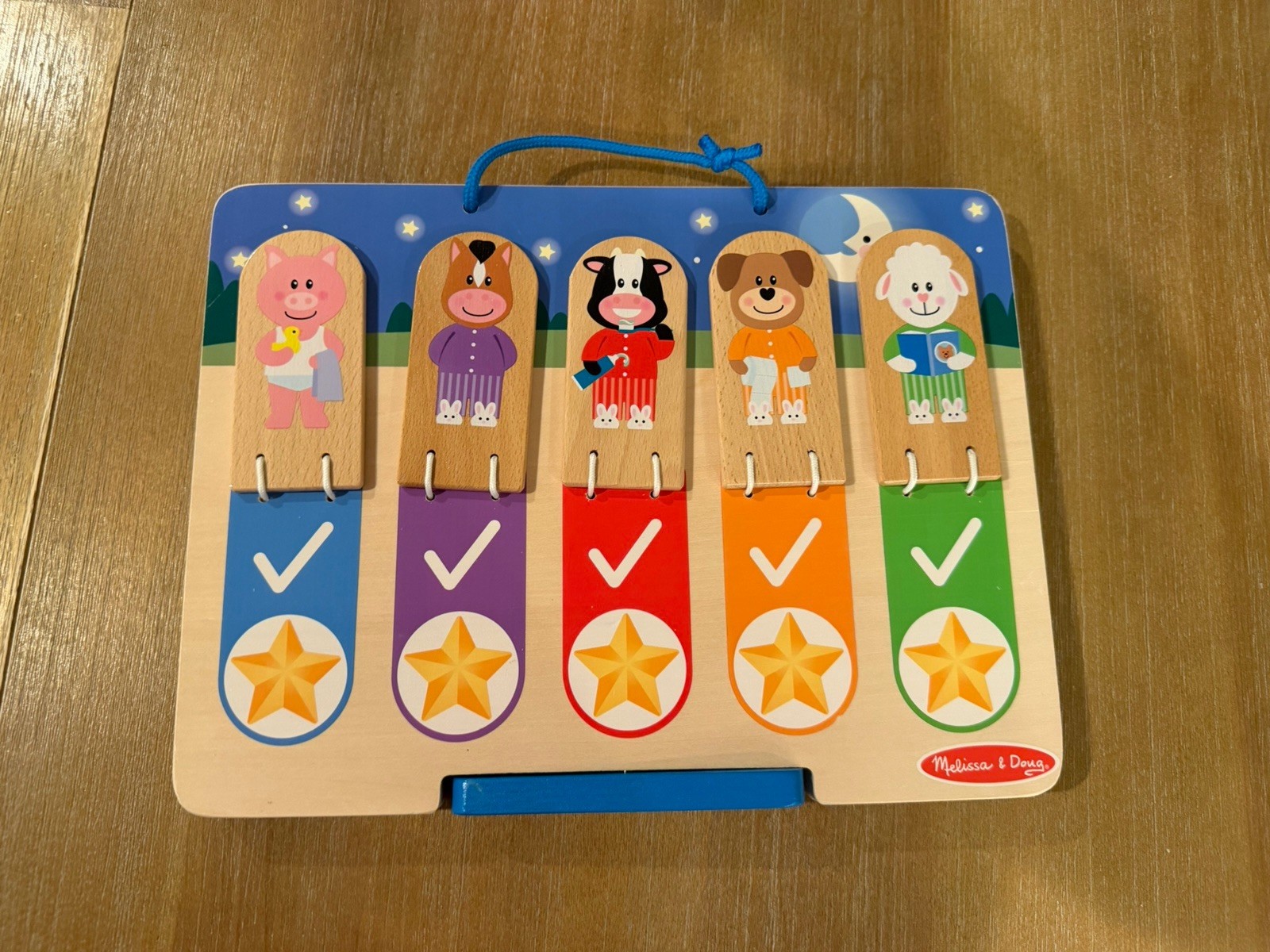 MELISSA & DOUG My Personal Daily Routines Wooden Chart Toy for Kids Ages 2 to 6