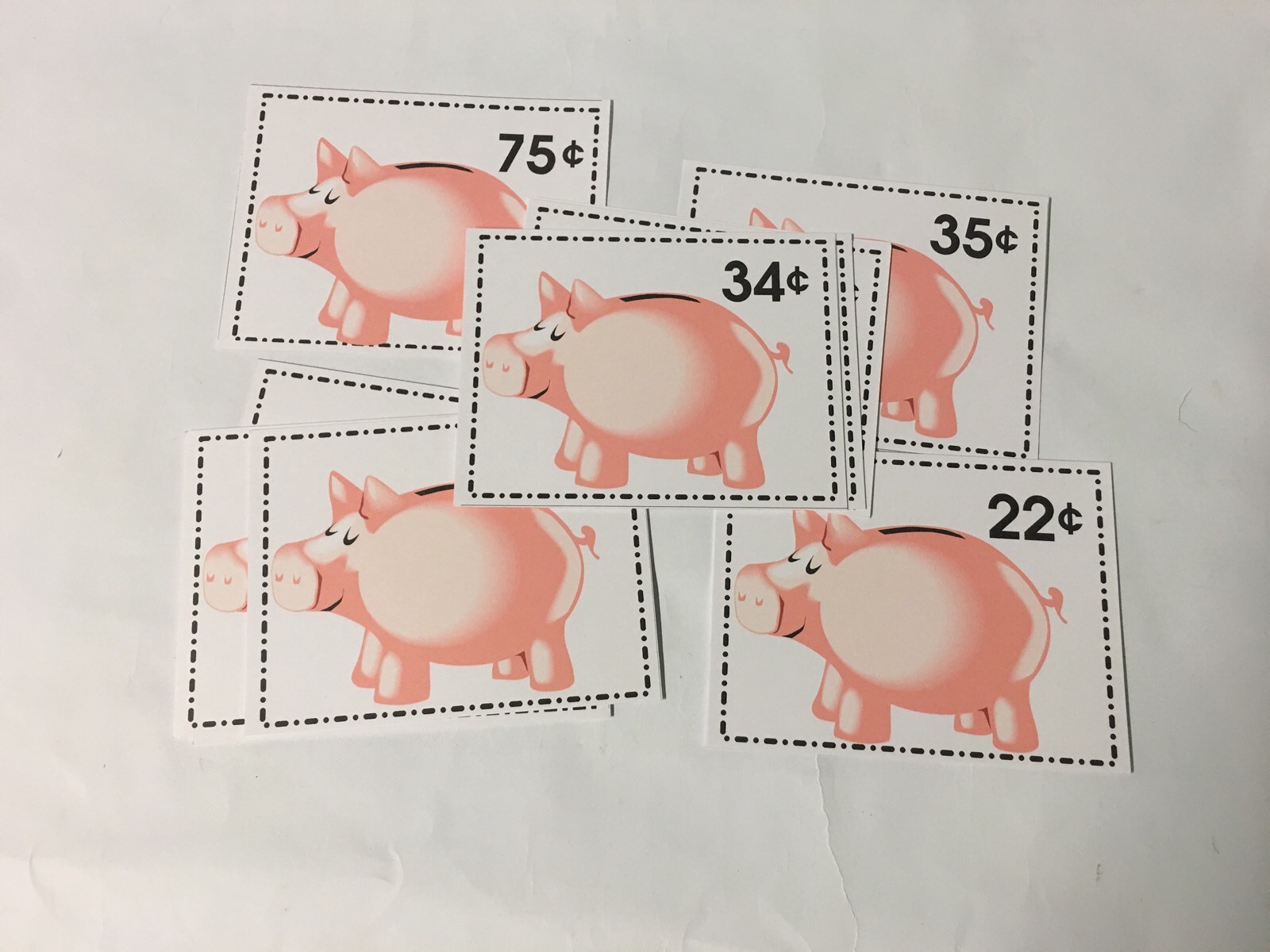 Math – Piggy Bank – Money Sorting And Counting Learning Center Set