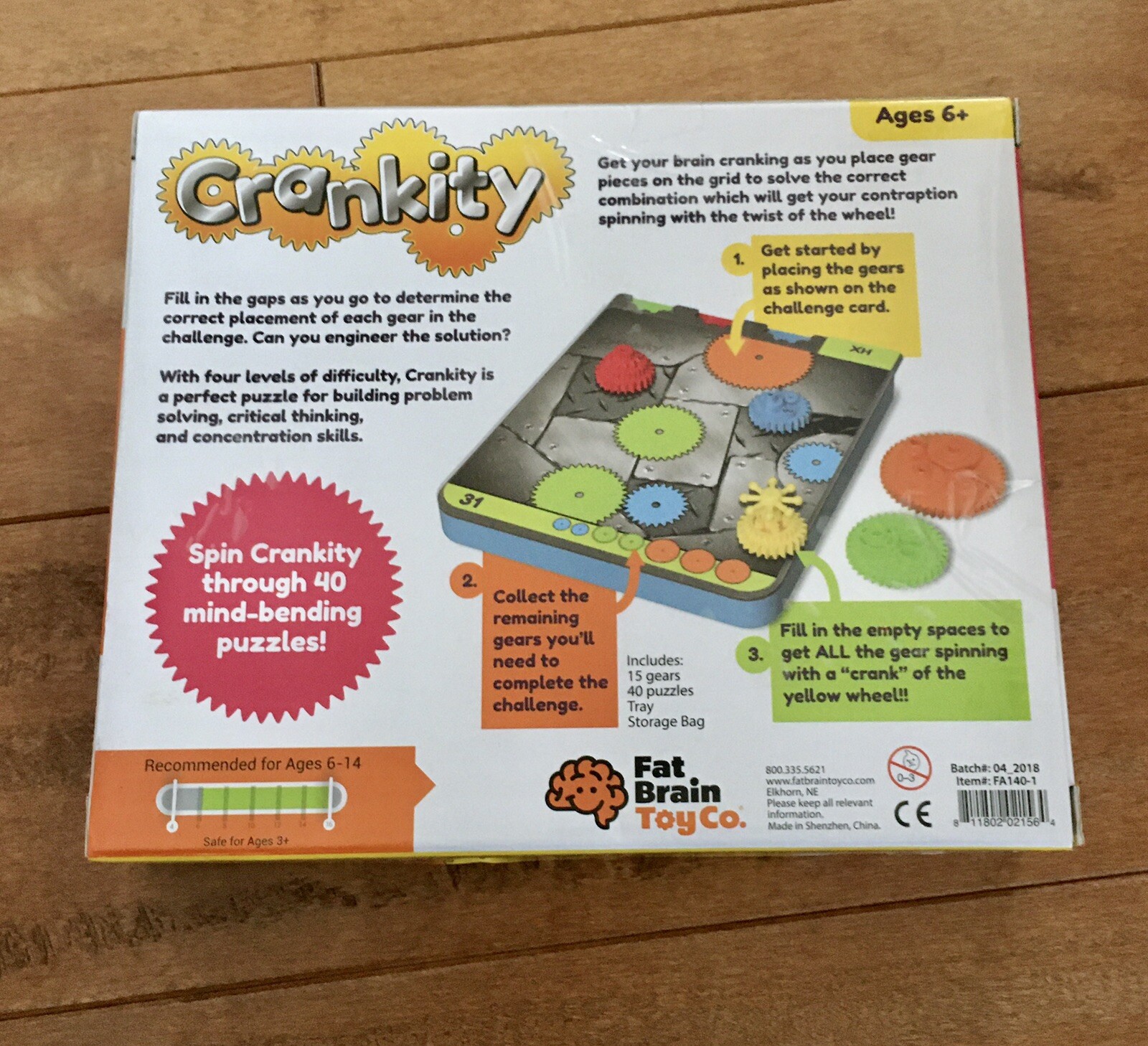Toys Crankity Brainteaser Fat Brain 2156440