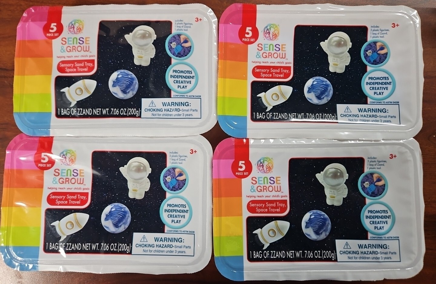 MoonSand Playset LOT OF 4 ✨ Sense & Grow – Space Travel 5pc ✨ NEW ￼