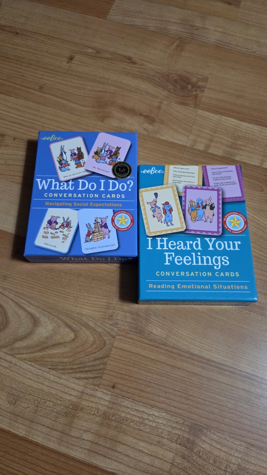 Eeboo Emotional & Social Literacy Conversation Cards For Kids Illustrated